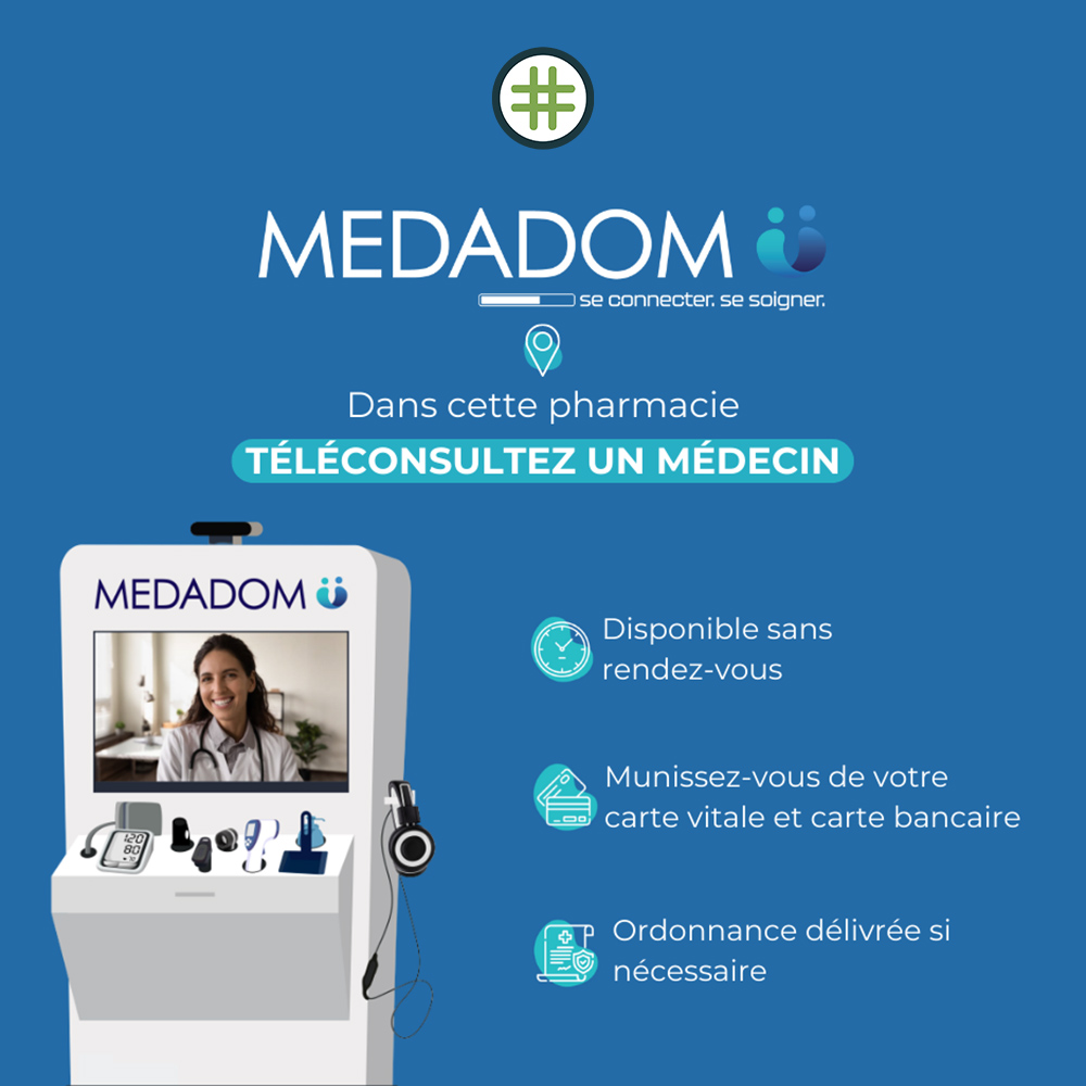 Medadom Téléconsultation, Pharmacie des Écoles, Saint-André-De-Cubzac